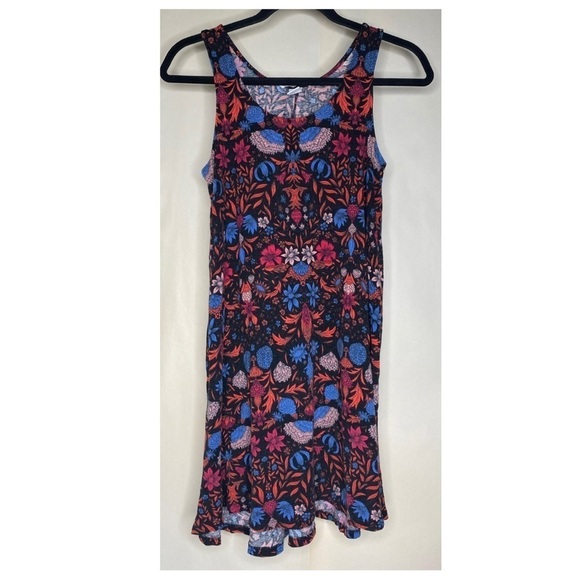 H&M Floral Sleeveless Tank Dress Sz XS - Picture 1 of 5